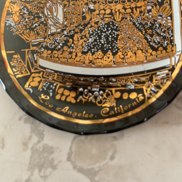 Vintage cocktail glass coasters tinker dishes set of 3 - Picture 7 of 16